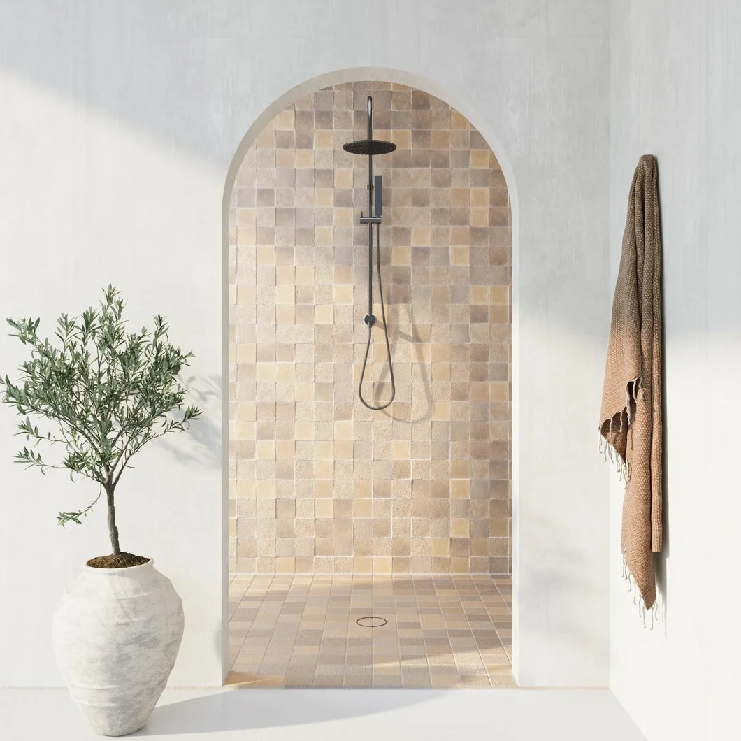 Elysian gooseneck Shower Gunmetal 01