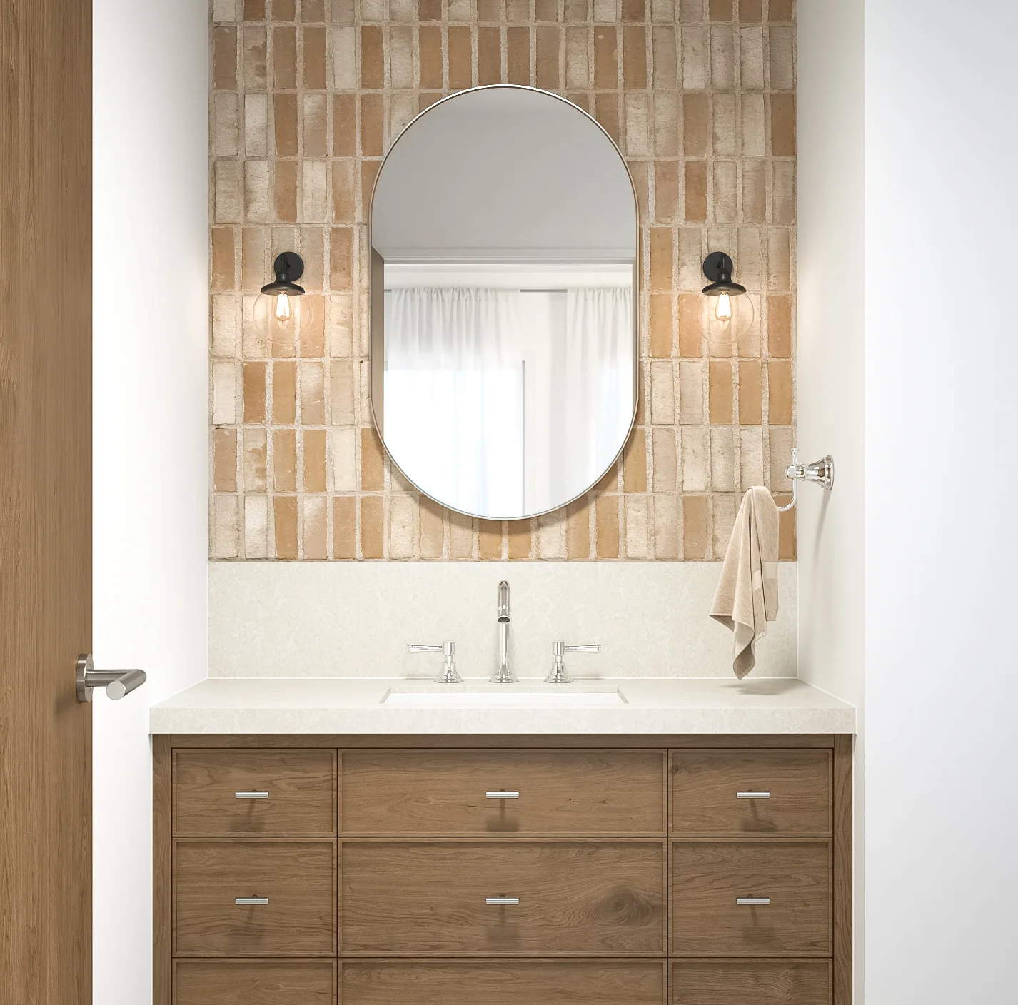 KinglsyProvincial ModernFarmhouse PowderRoom CH 01
