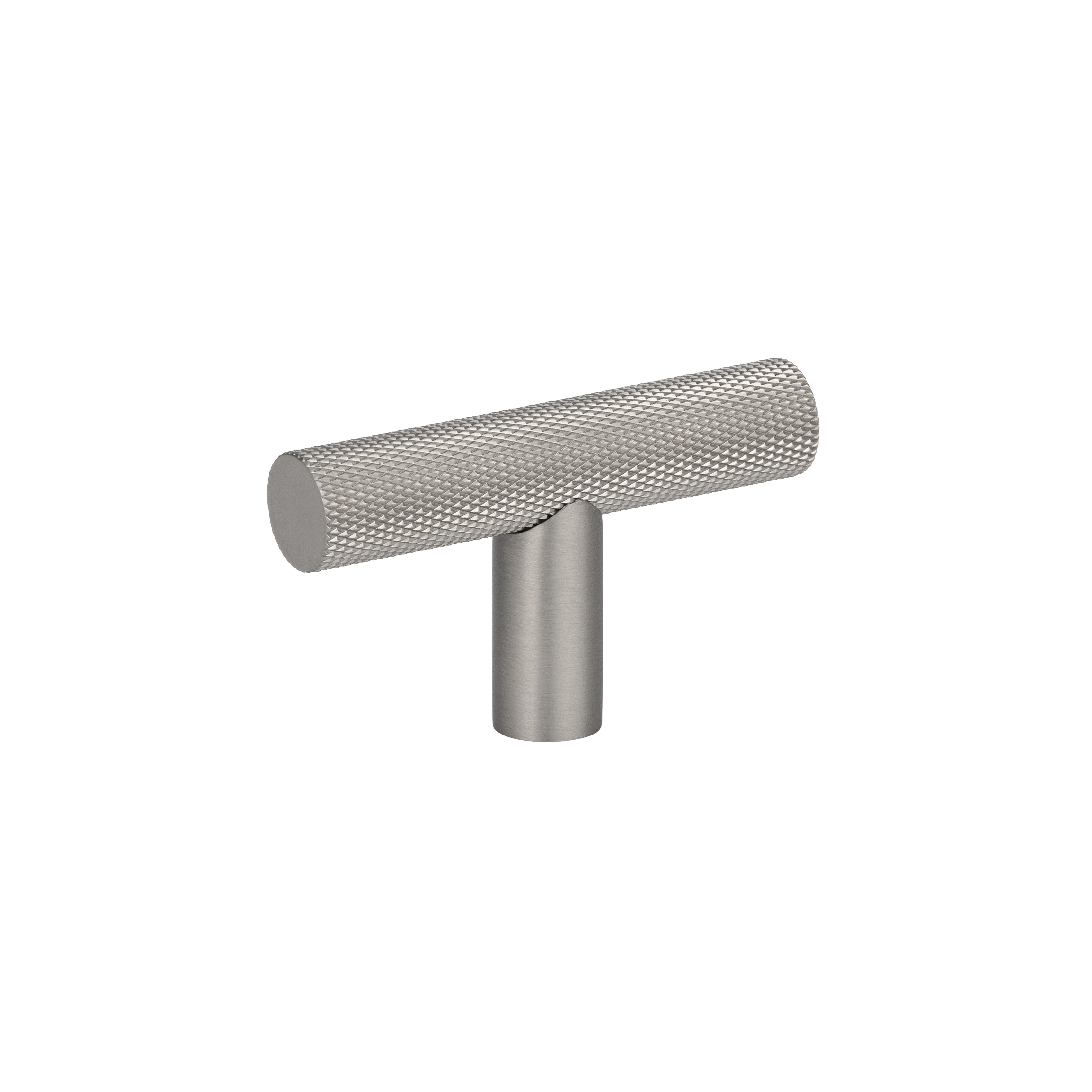 Tezra textured cabinetry T pull angle BN