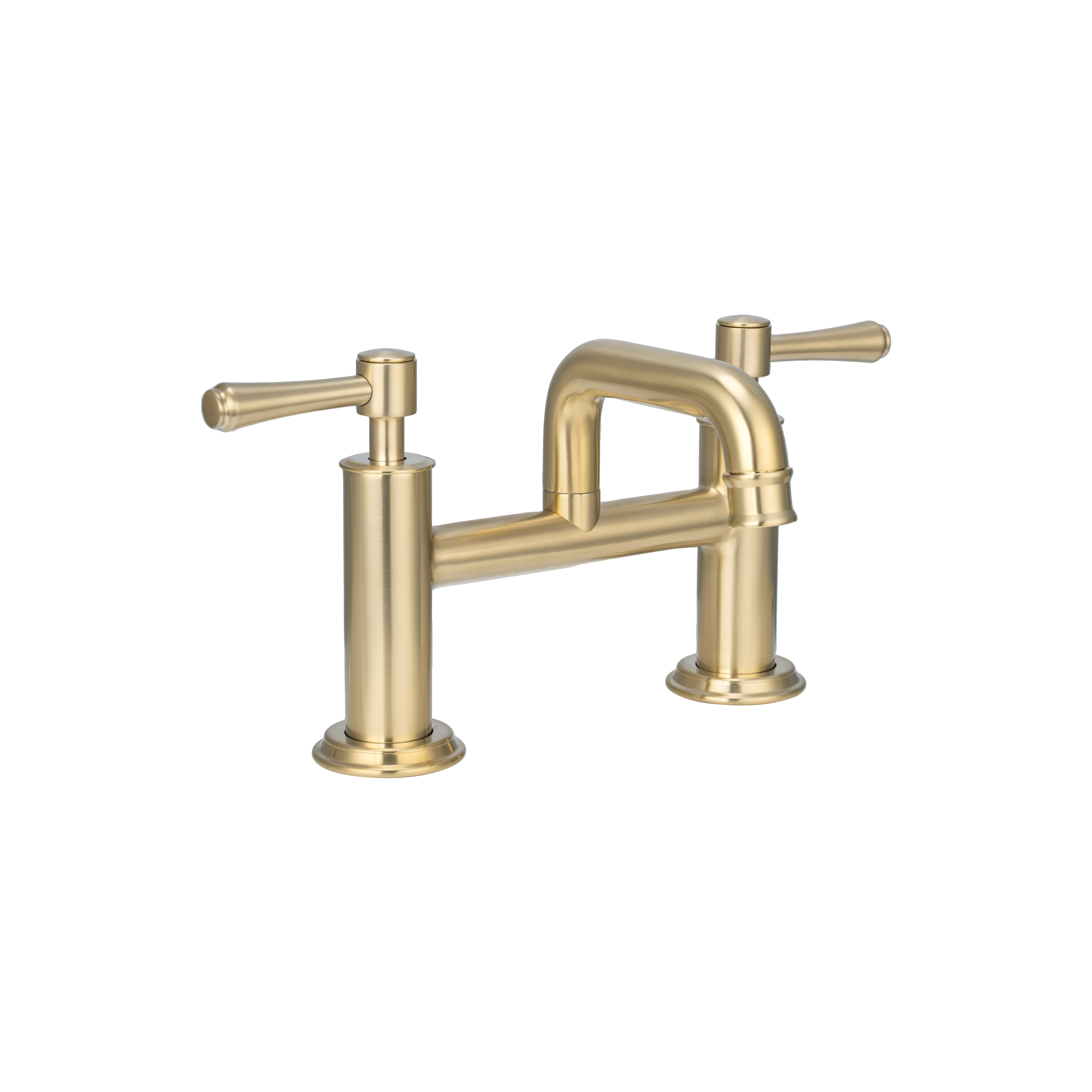 18260---Kingsley-Bench-Mounted-Bath-Basin-Mixer-Tap Side Brushed-Brass-1