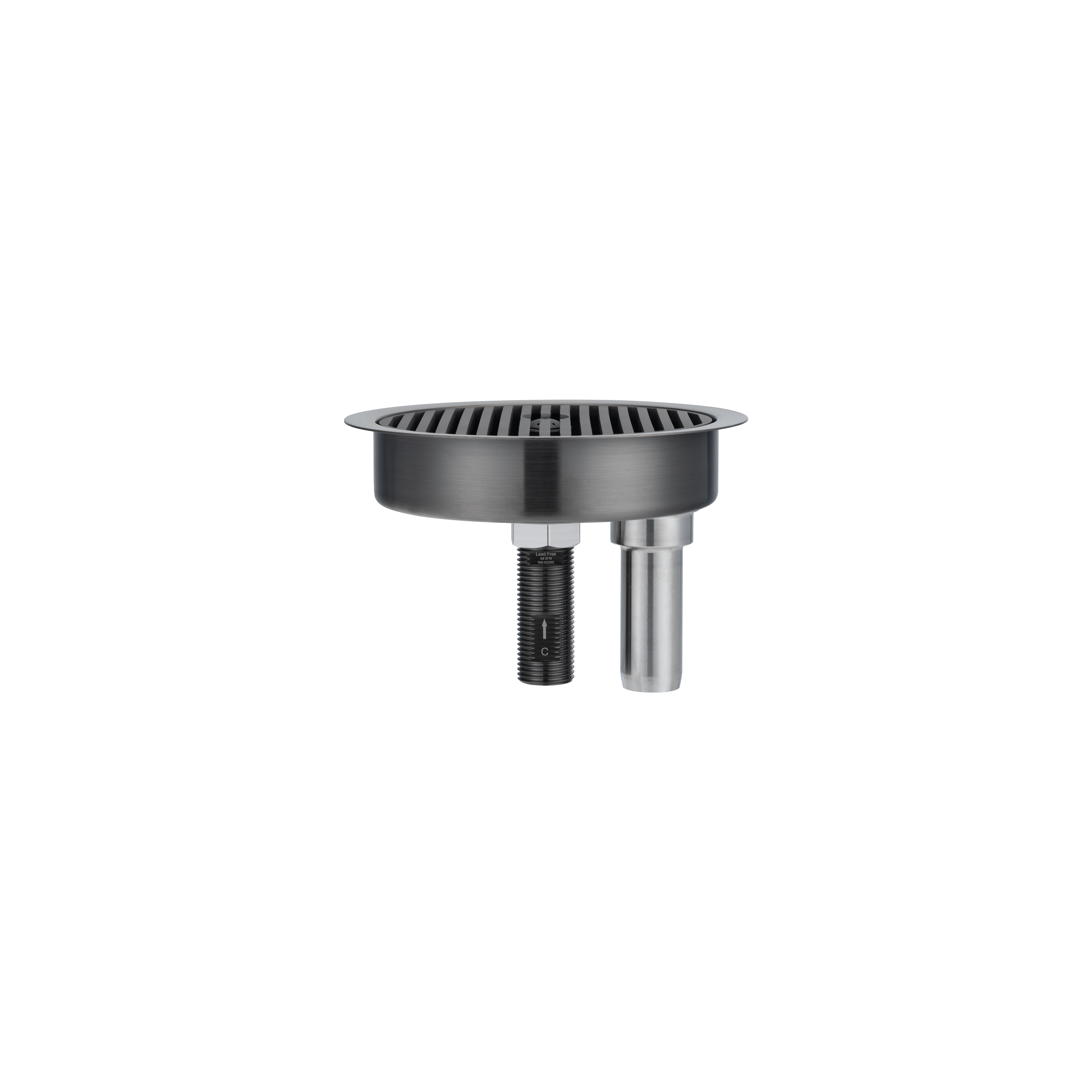 17379---Glass-Cleaner-with-Drain Front Brushed-Gunmetal