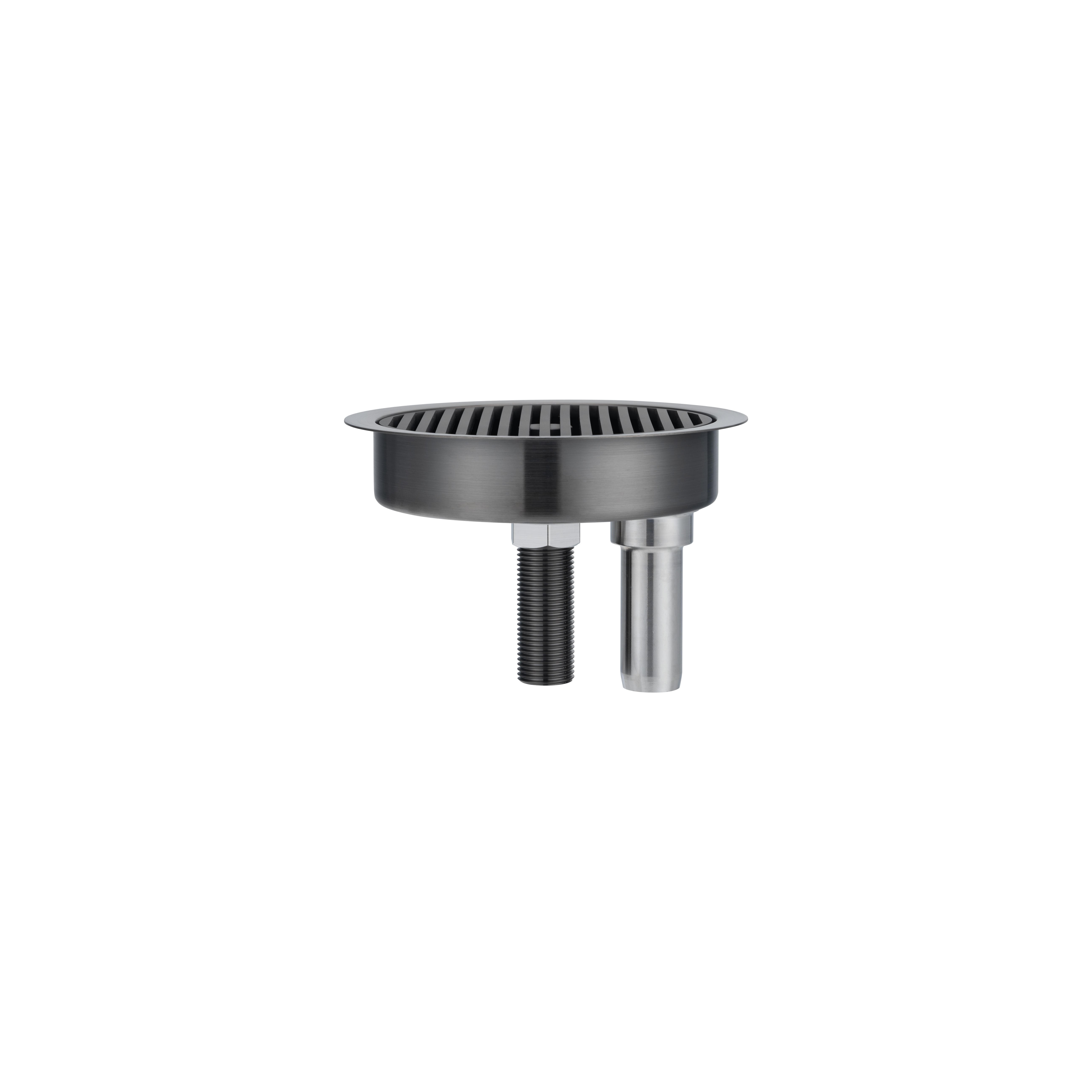 17374---Font-Drain-Kit Front Brushed-Gunmetal