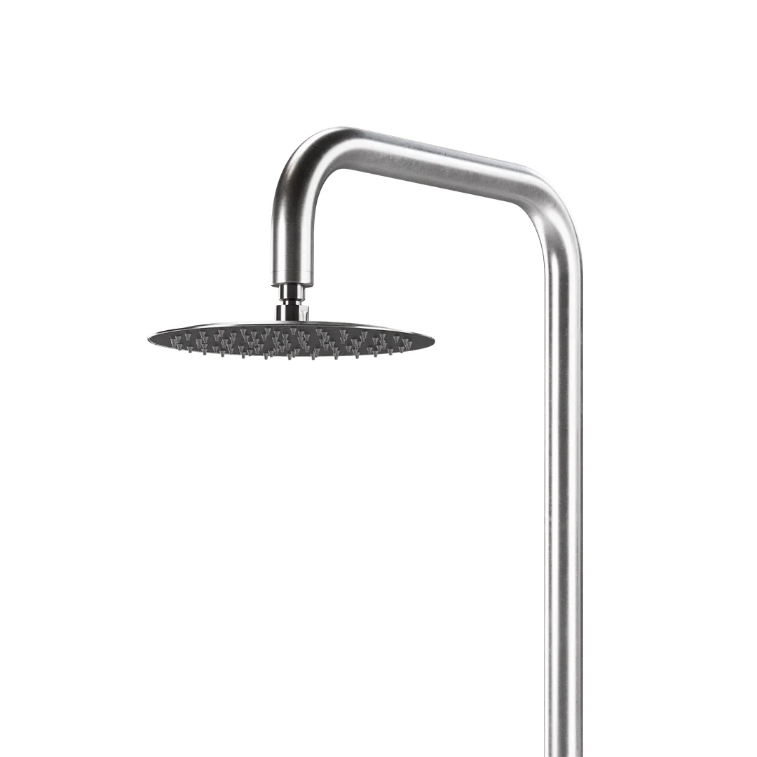 Sola Outdoor Shower Set ShowerHead BrushedStainless