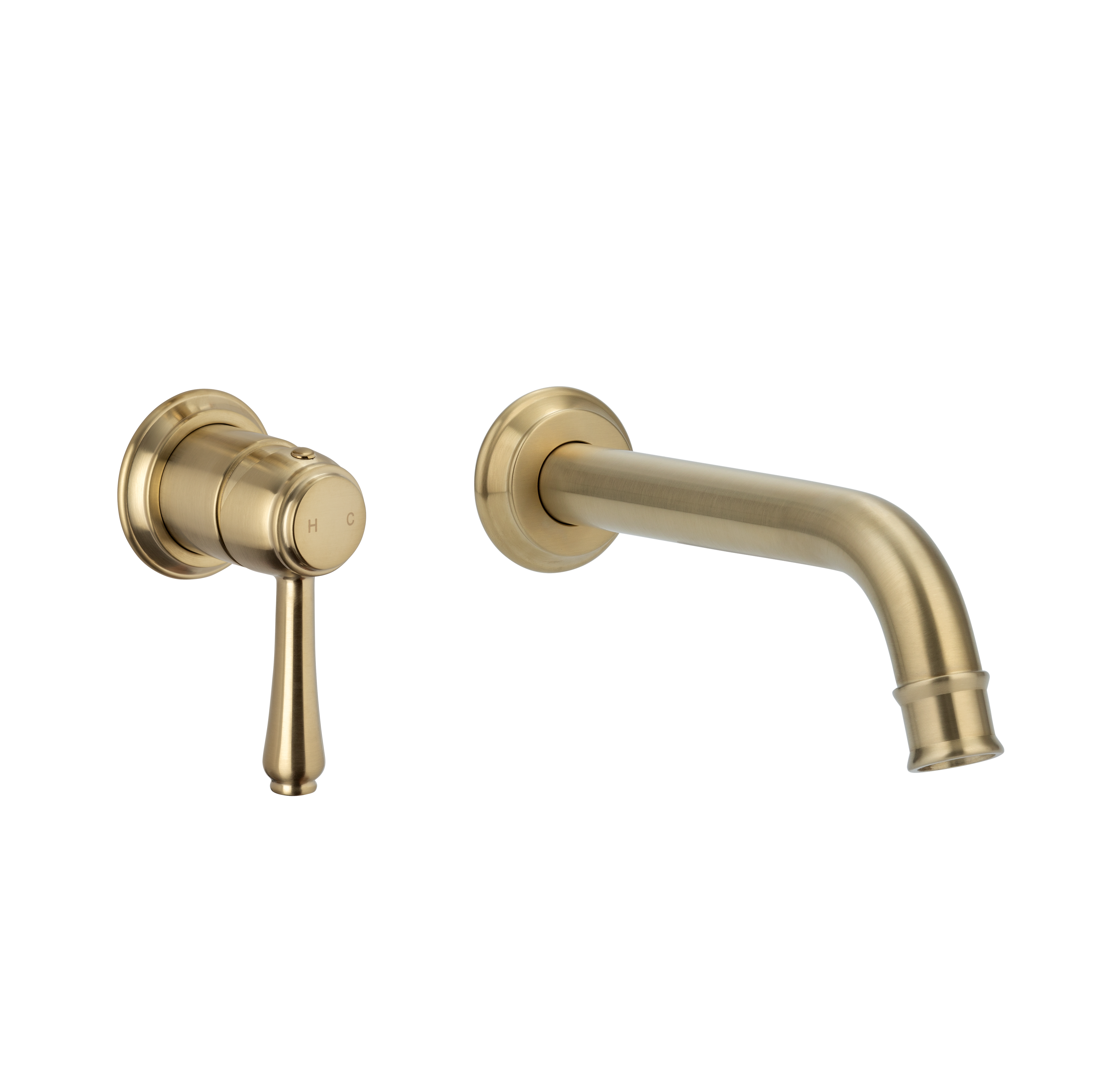 kingsley minimal mixer and spout Brass