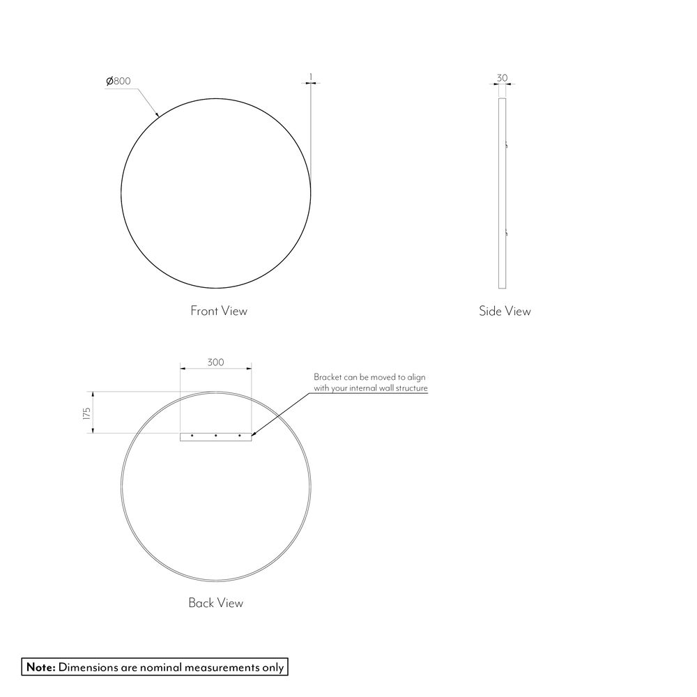 Round Mirror 800mm Gallery Spec-01