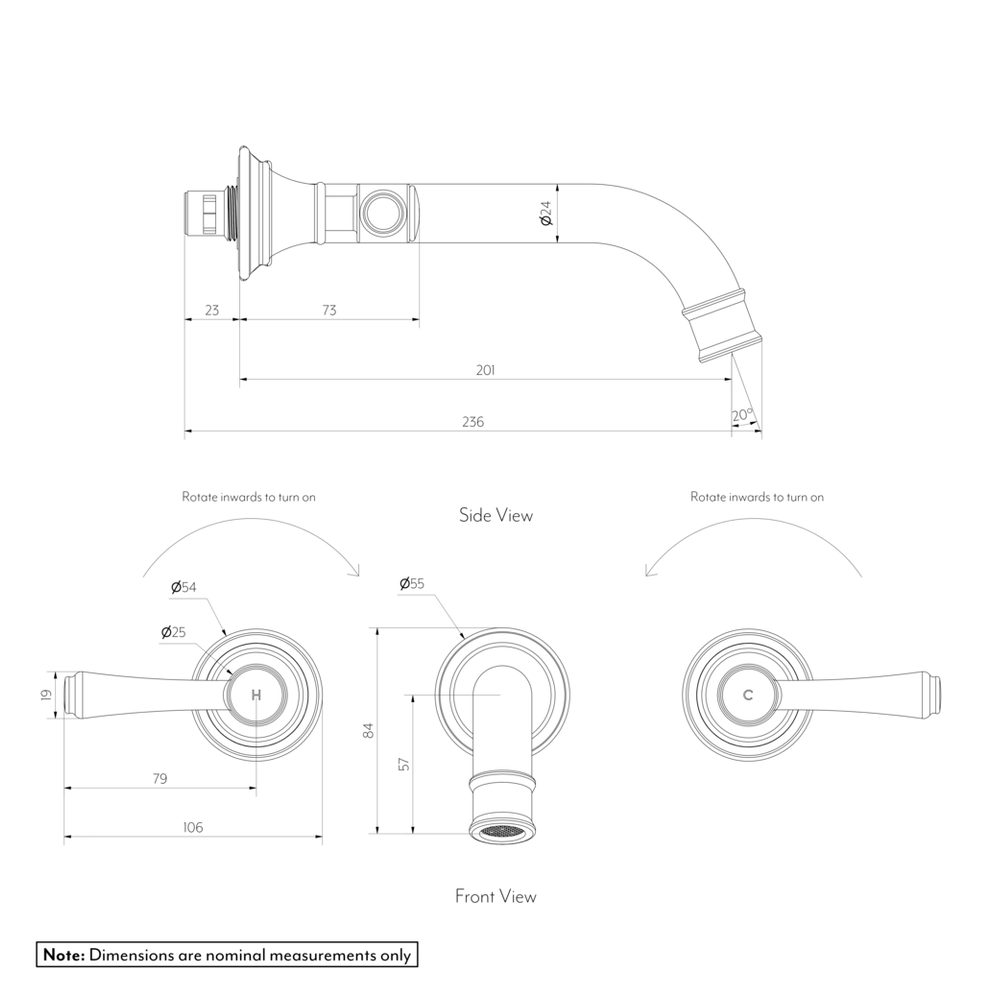KINGSLEY Assembly Taps and Spout Set SPEC-01