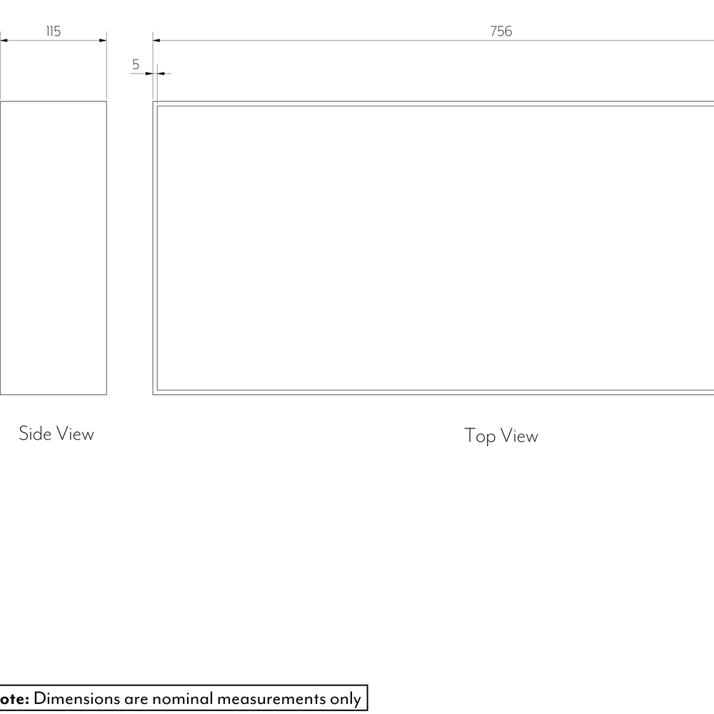Perspex insert nocut 900 Spec-01