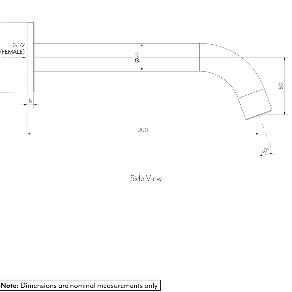 Wall Mounted Spout GALLERY SPEC-01-01