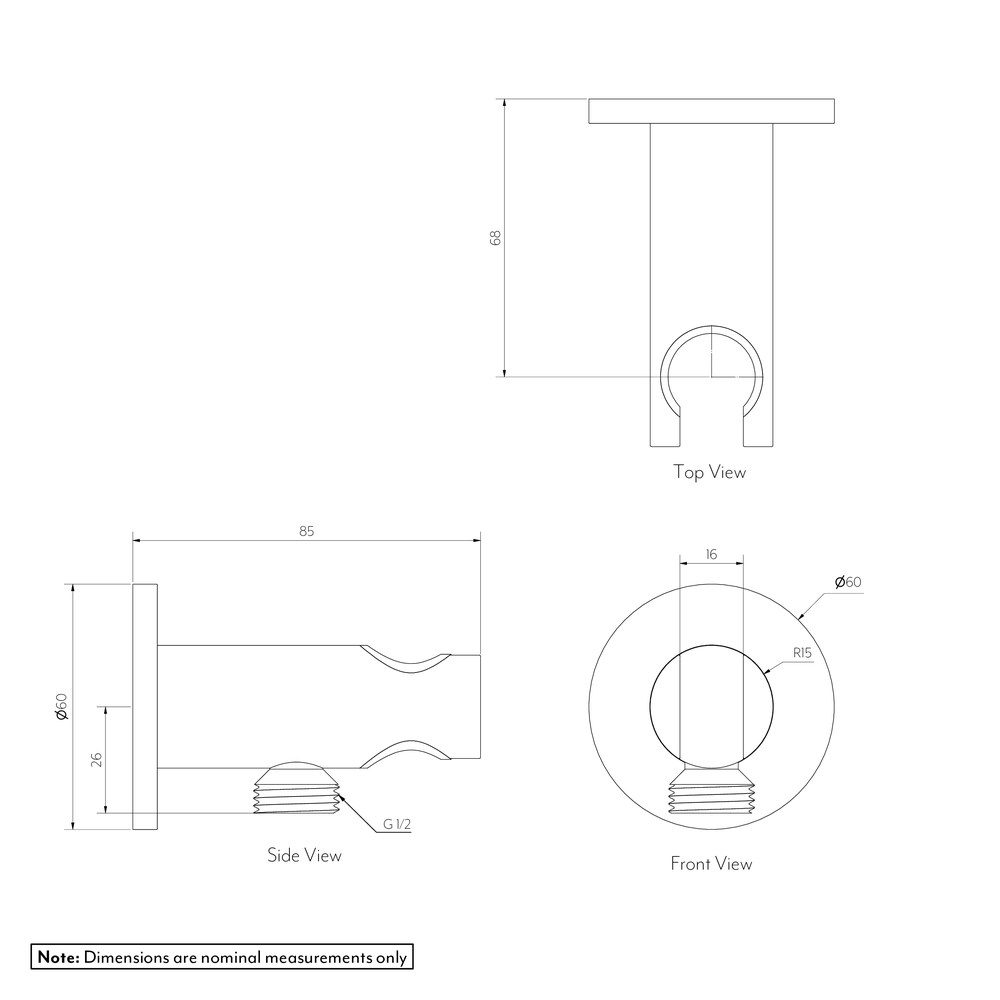 SOLA Hand Shower Holder BP GALLERY SPEC-01