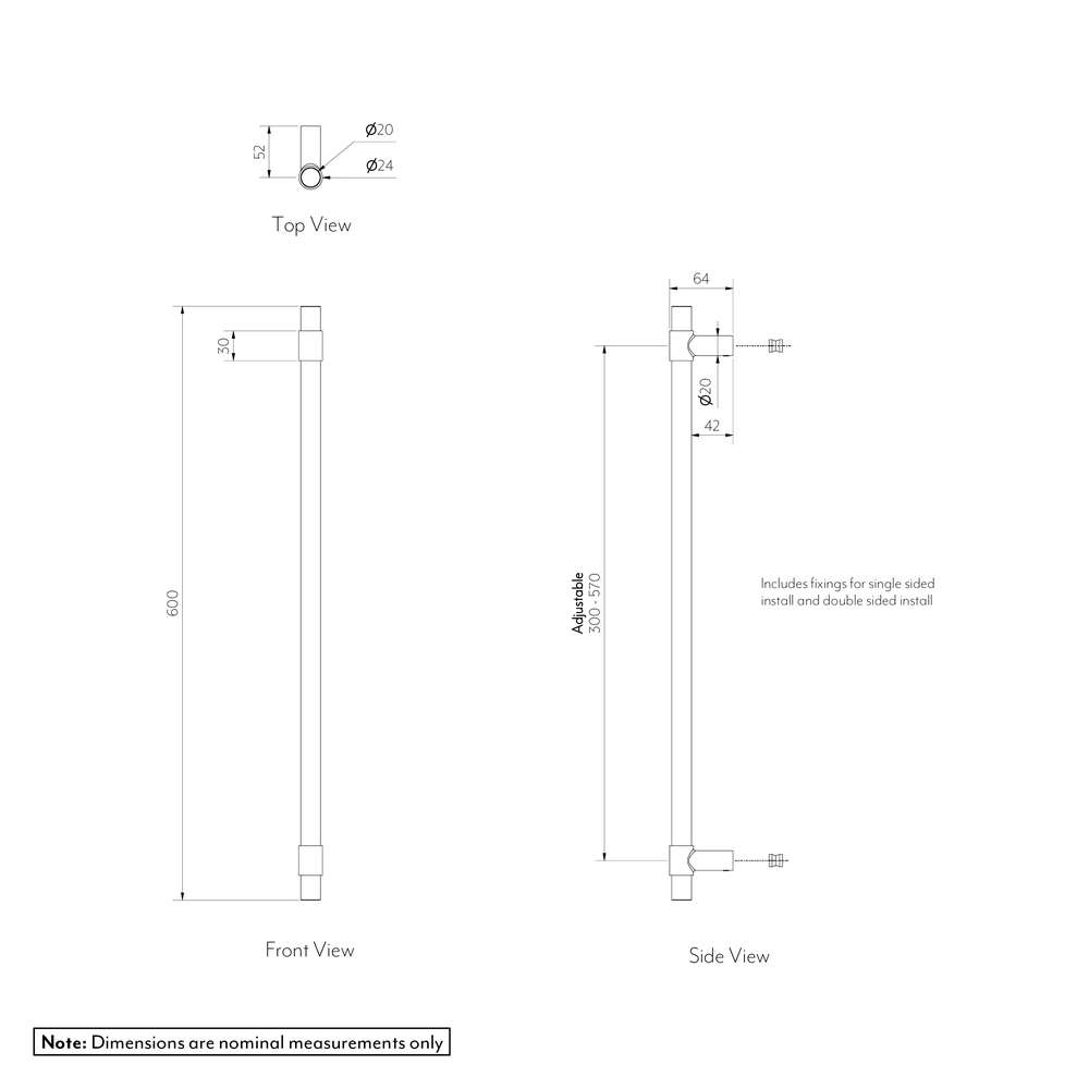 MODI Entry Door Pull 600 Gallery Spec-01