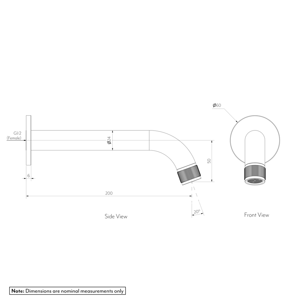 Namika Wall Mounted Spout GALLERY SPEC-01