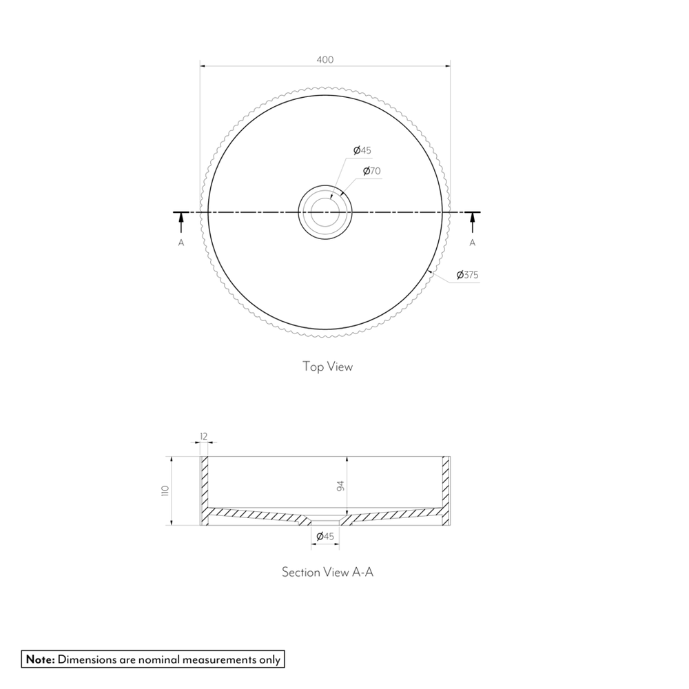NAMIKA Bench Mounted Basin GALLERY SPEC-01