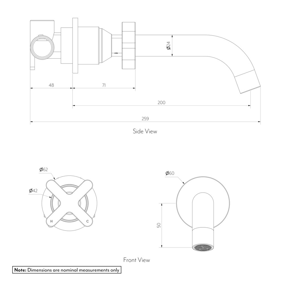 Cross Progressive Mixer and Spout Set SPEC-01