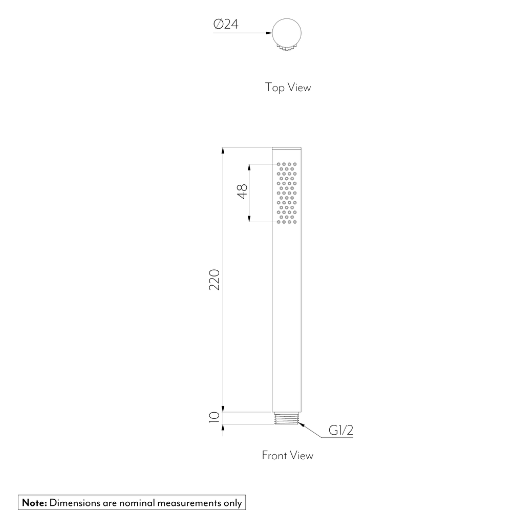SOLA Hand Shower Spec-01