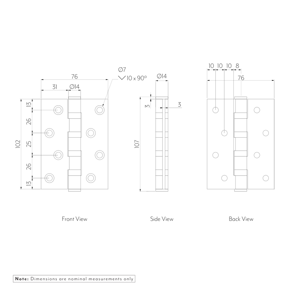 Ellis Butt Hinge Spec-01