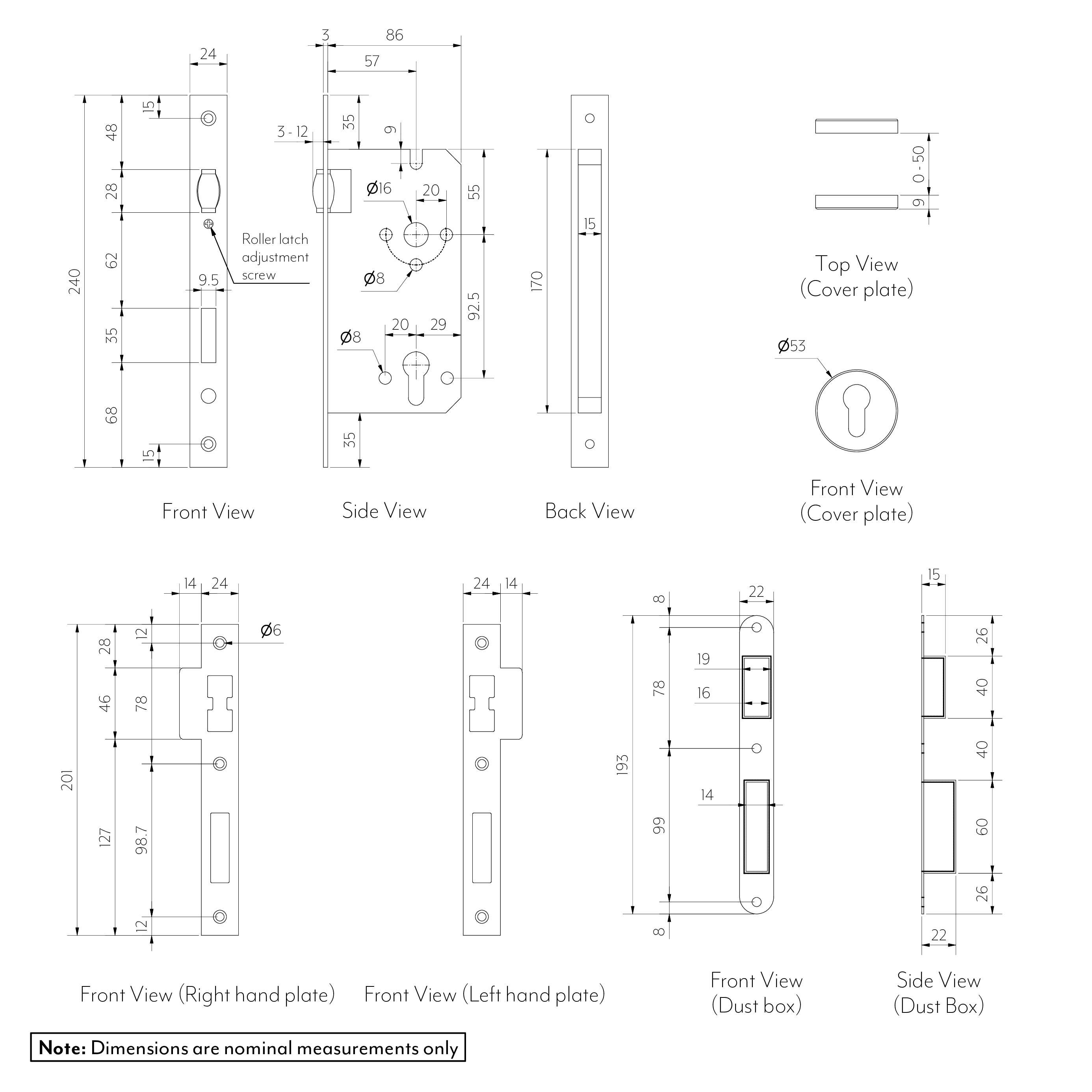 Roller Catch and Mortise Lock Gallery Spec-01