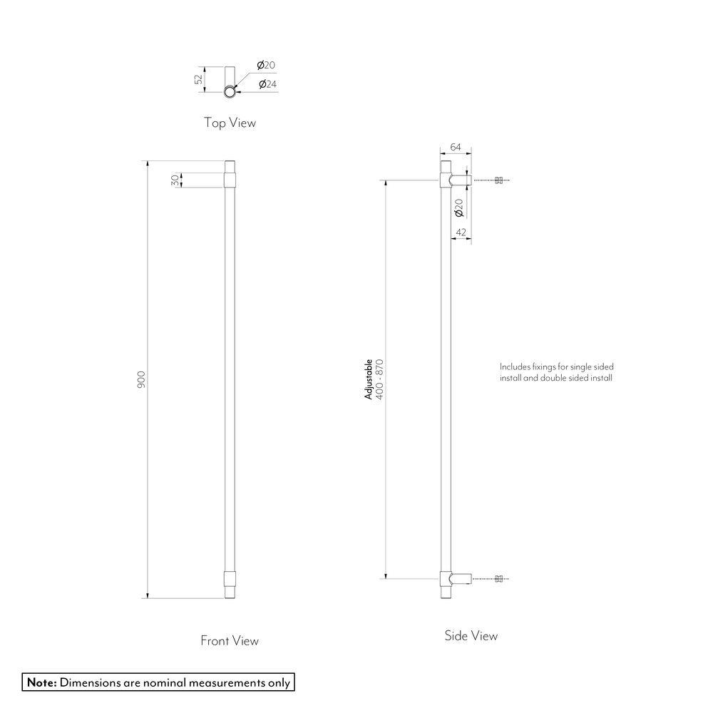 MODI Entry Door Pull 900 Gallery Spec-01