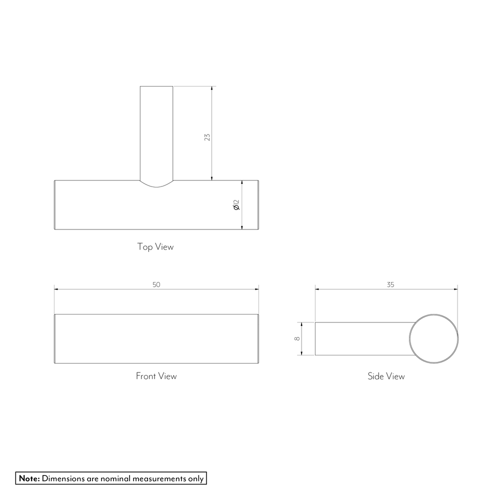 TEZRA Cabinetry T Pull 50 Spec-01