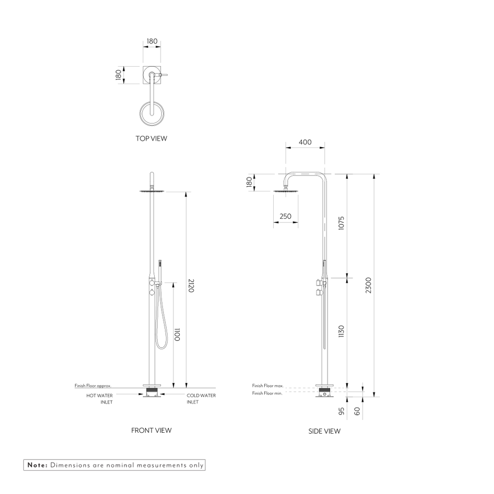 Sola Outdoor Shower  GALLERY SPEC-01