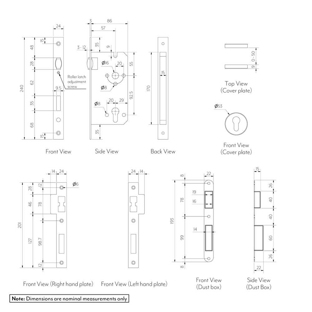 Roller Catch and Mortice Lock Gallery Spec-01