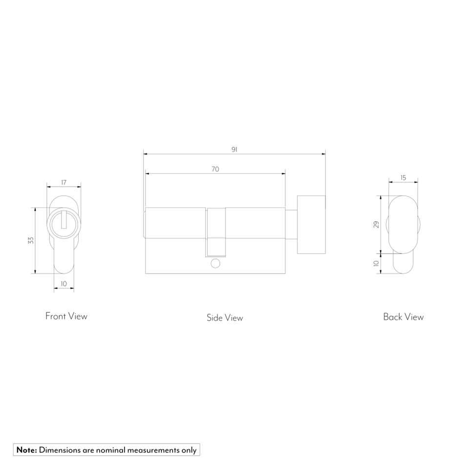 Key to Knob Eurocylinder GALLERY SPEC-01