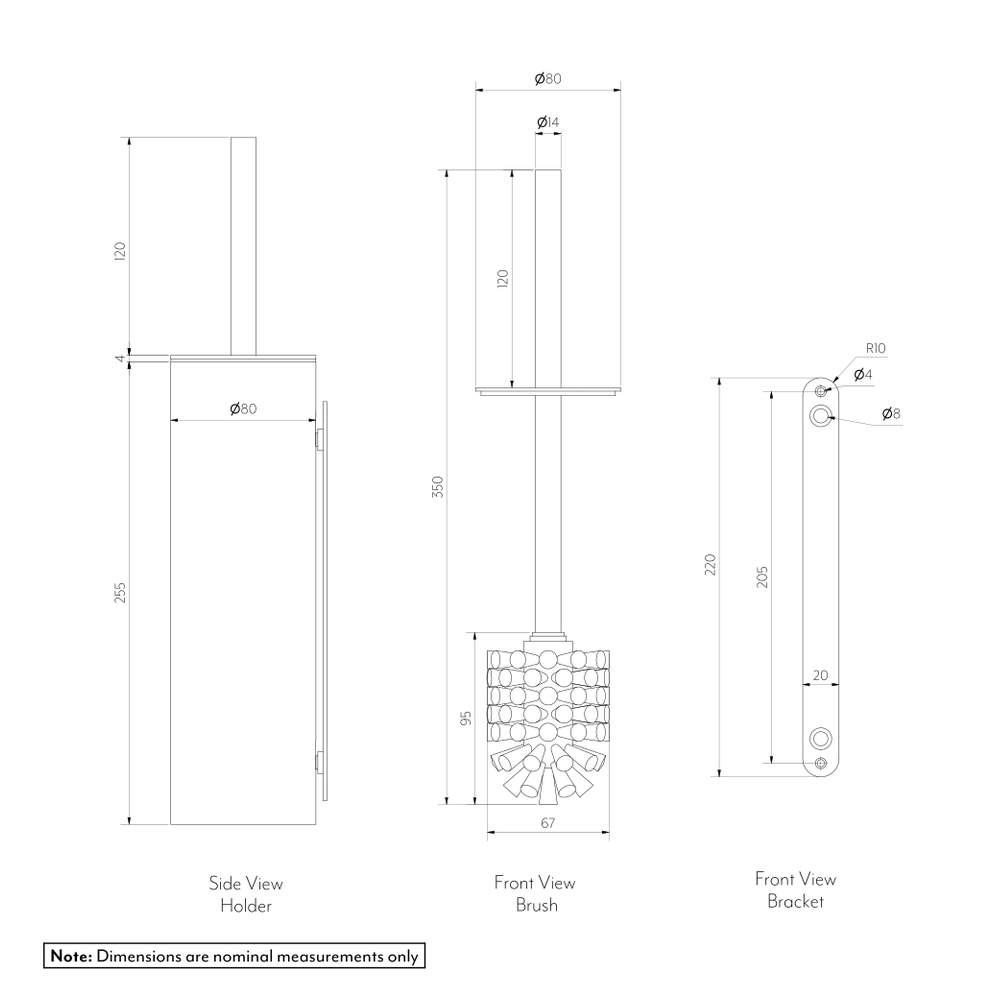 Toilet Brush Holder - GALLERY SPEC-01
