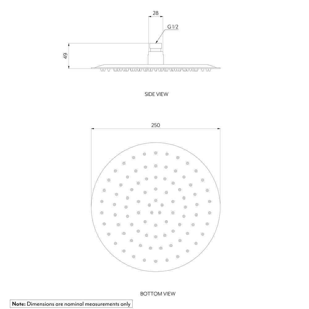SOLA Shower Head GALLERY SPEC-01