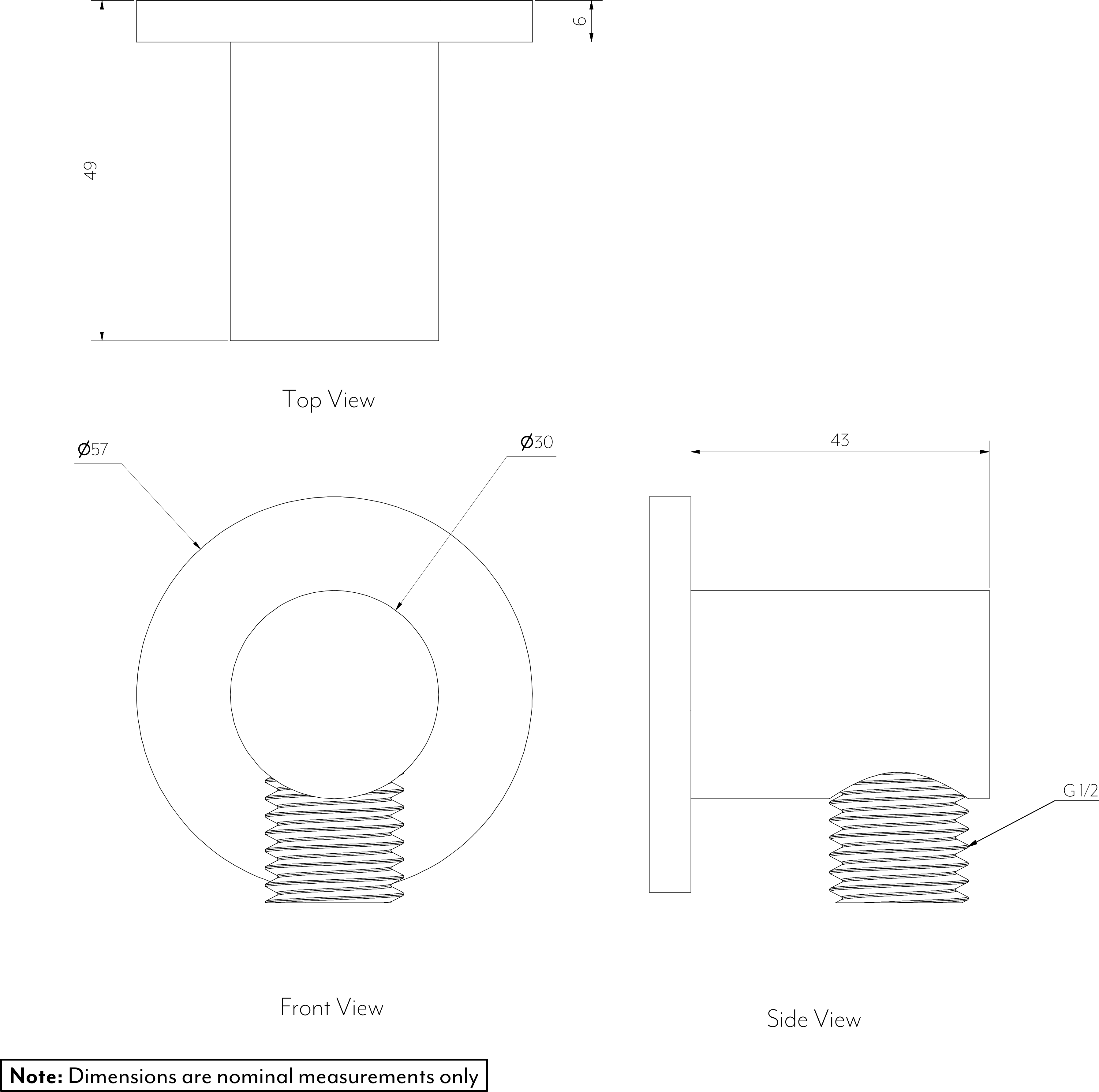 Round hand Shower BP SPEC-01
