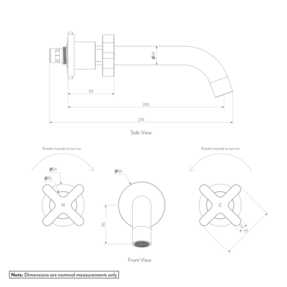 CROSS Assembly Taps and Spout Set SPEC-01