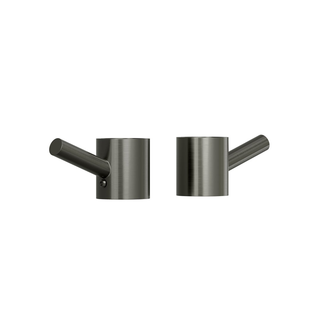 Modi Towel Hook Set - Brushed Gunmetal